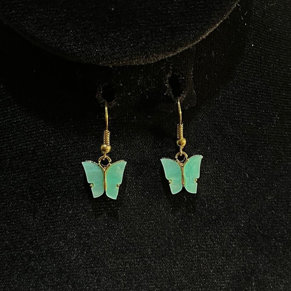 Blue Butterfly Earrings 🦋